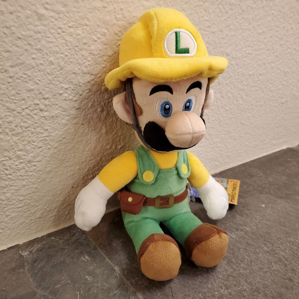 Plush - Builder Luigi 10-Inch (NEW) - Super Mario - Nintendo - Picture 8 of 8